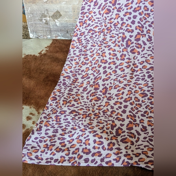 NWT Sunshine and Rodeo Purple Pink Leopard Print Duster Kimono W Side Slits - Picture 13 of 16